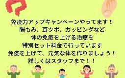 免疫力アップキャンペーンやってます！