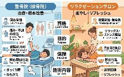 整骨院とリラクゼーションの違いとは?